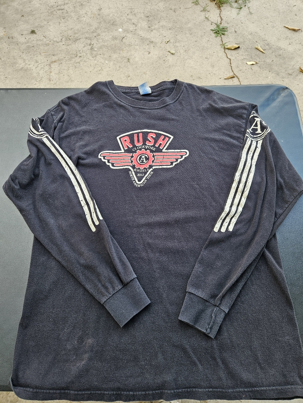 Rush 2012 Clockwork Angel's Tour Y2K Longsleeve M&O Knits Tee